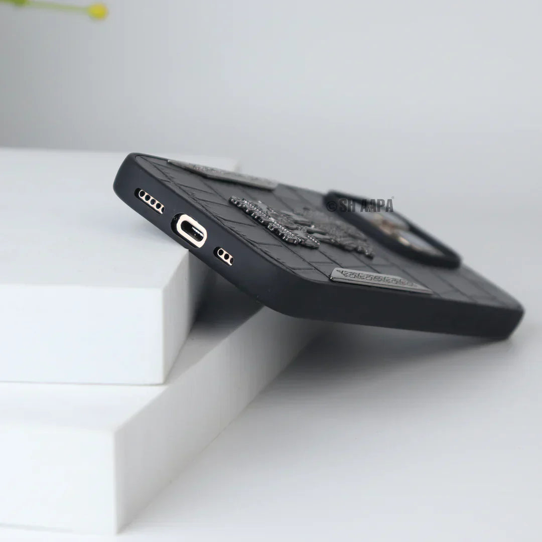 Satyamev Jayate Textured Leather Case - iPhone