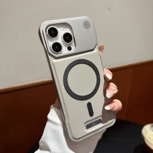 Premium Metallic AeroFLex Leather Case With Aroma Perfume Cover